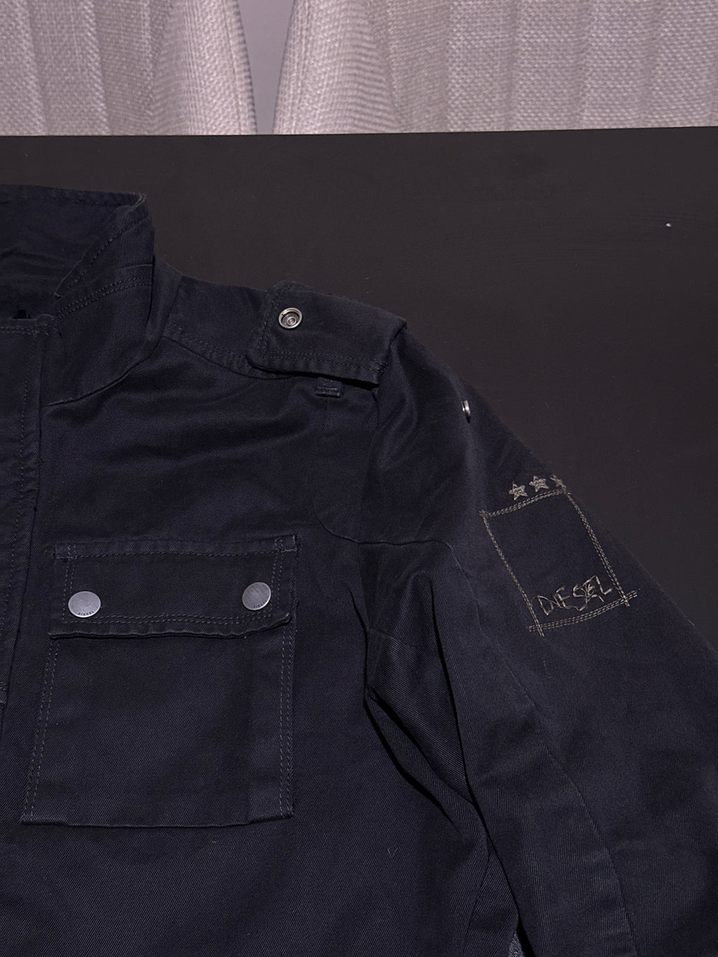 DIESEL military denim jacket - M