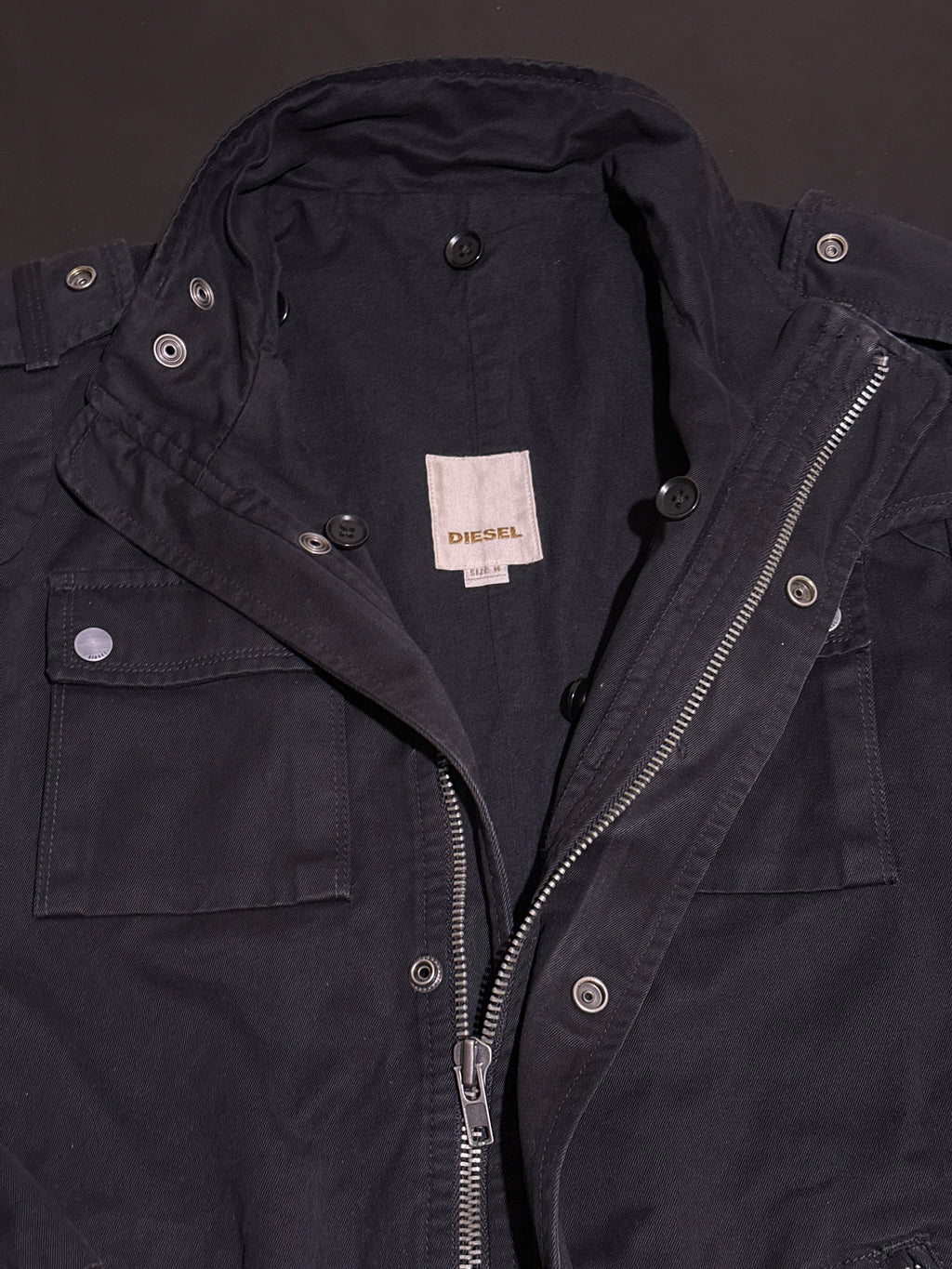 DIESEL military denim jacket - M