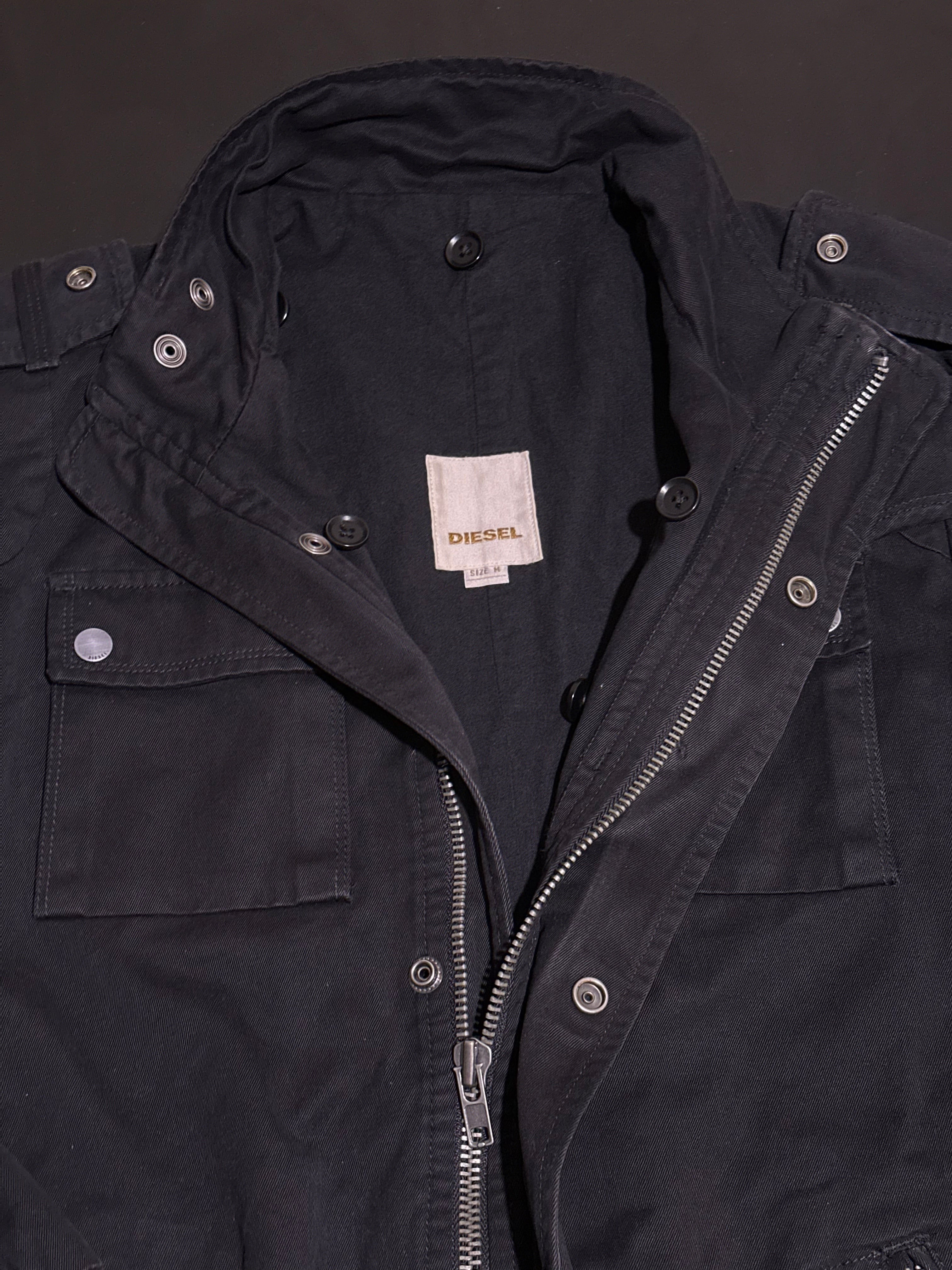 DIESEL military denim jacket - M