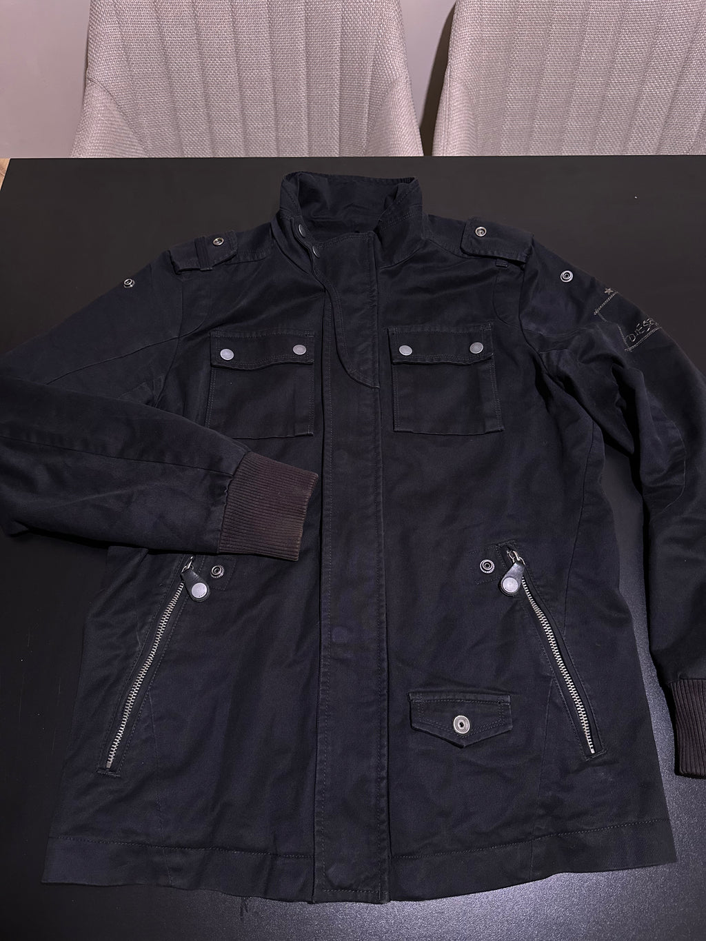 DIESEL military denim jacket - M